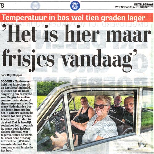 Ondanks hitteplan rillen in Drentse bossen